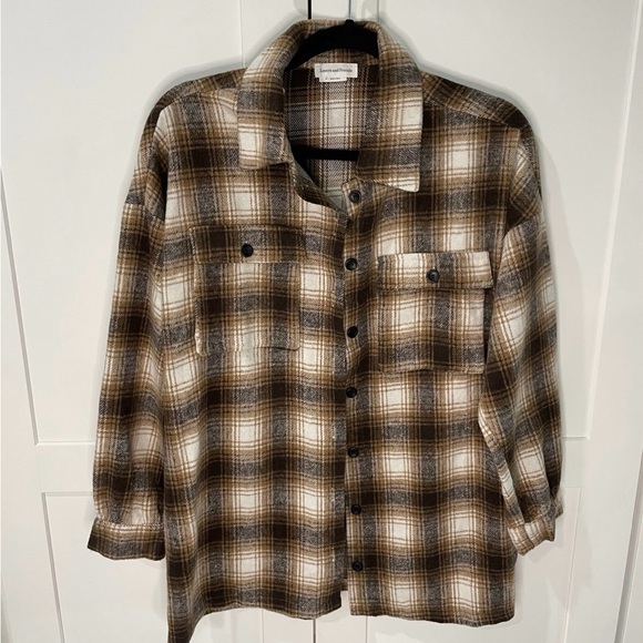 Lovers + Friends Flannel Shacket - Picture 5 of 10